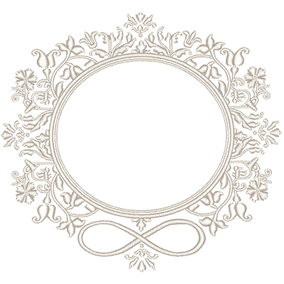 Matriz de matriz Matriz De Bordado Moldura Provençal 15 Cm